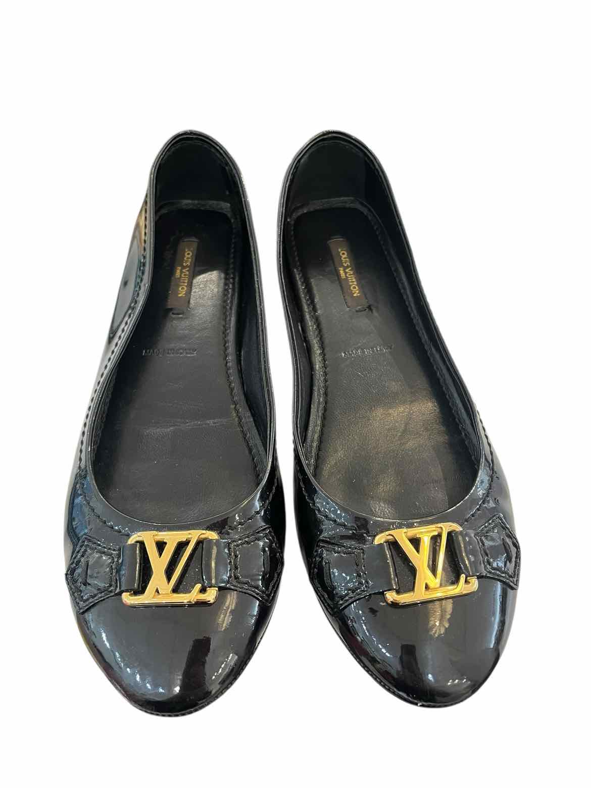 Louis Vuitton Black and Gold Size 37 Shoes