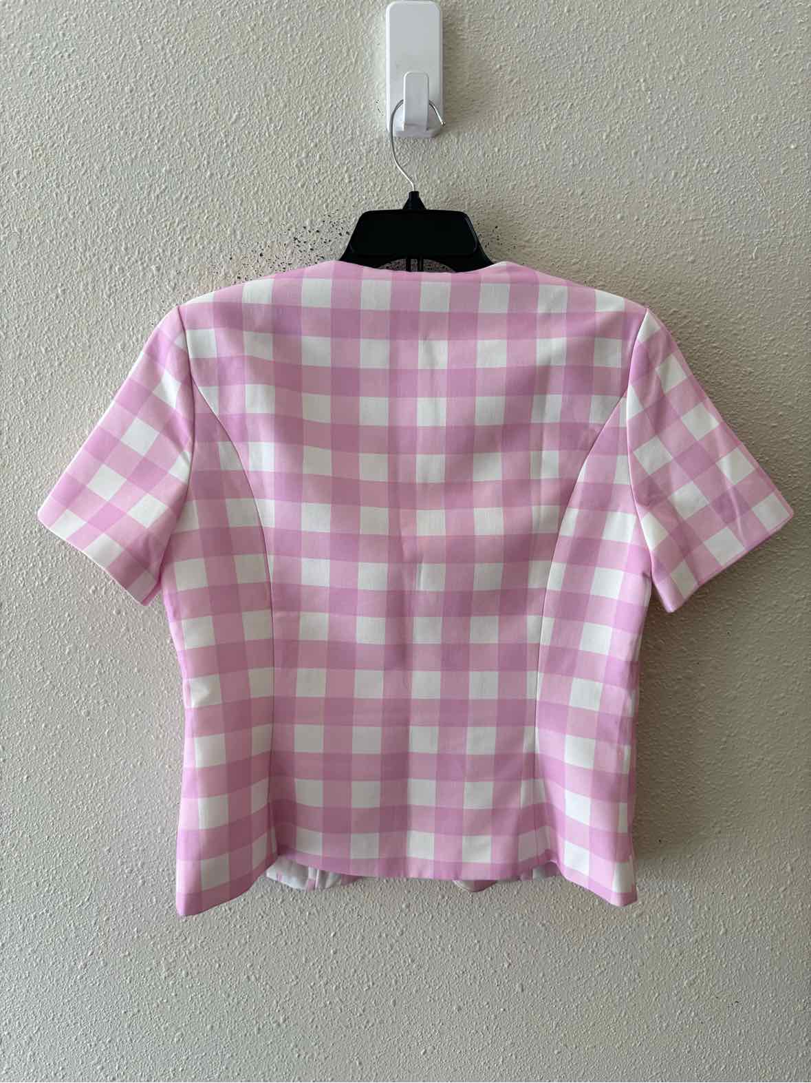 AVARA Pink and White Size M Blazer