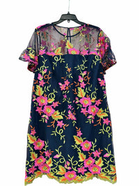 Trina Turk navy multi Size 16 Dress