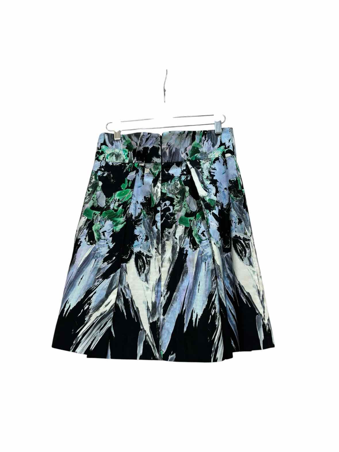 Milly Black and Blue Multi Size 4 Skirt