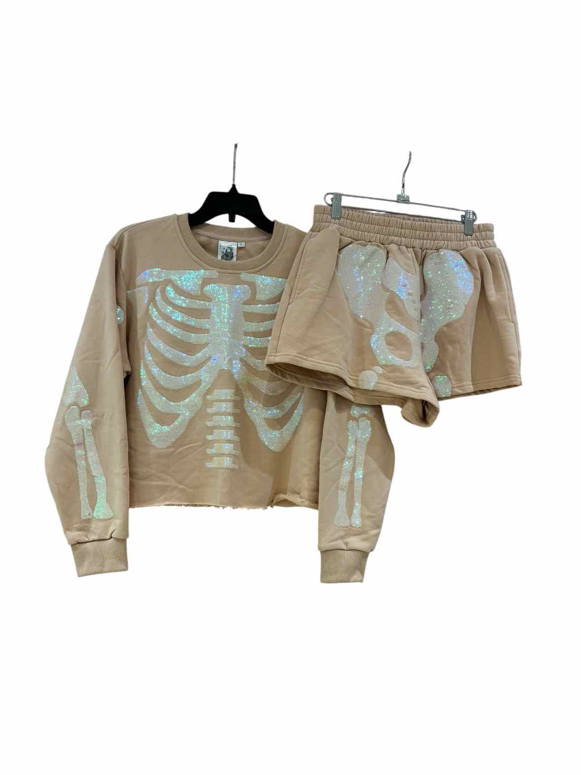 Queen of Sparkles Nude Size S Shorts