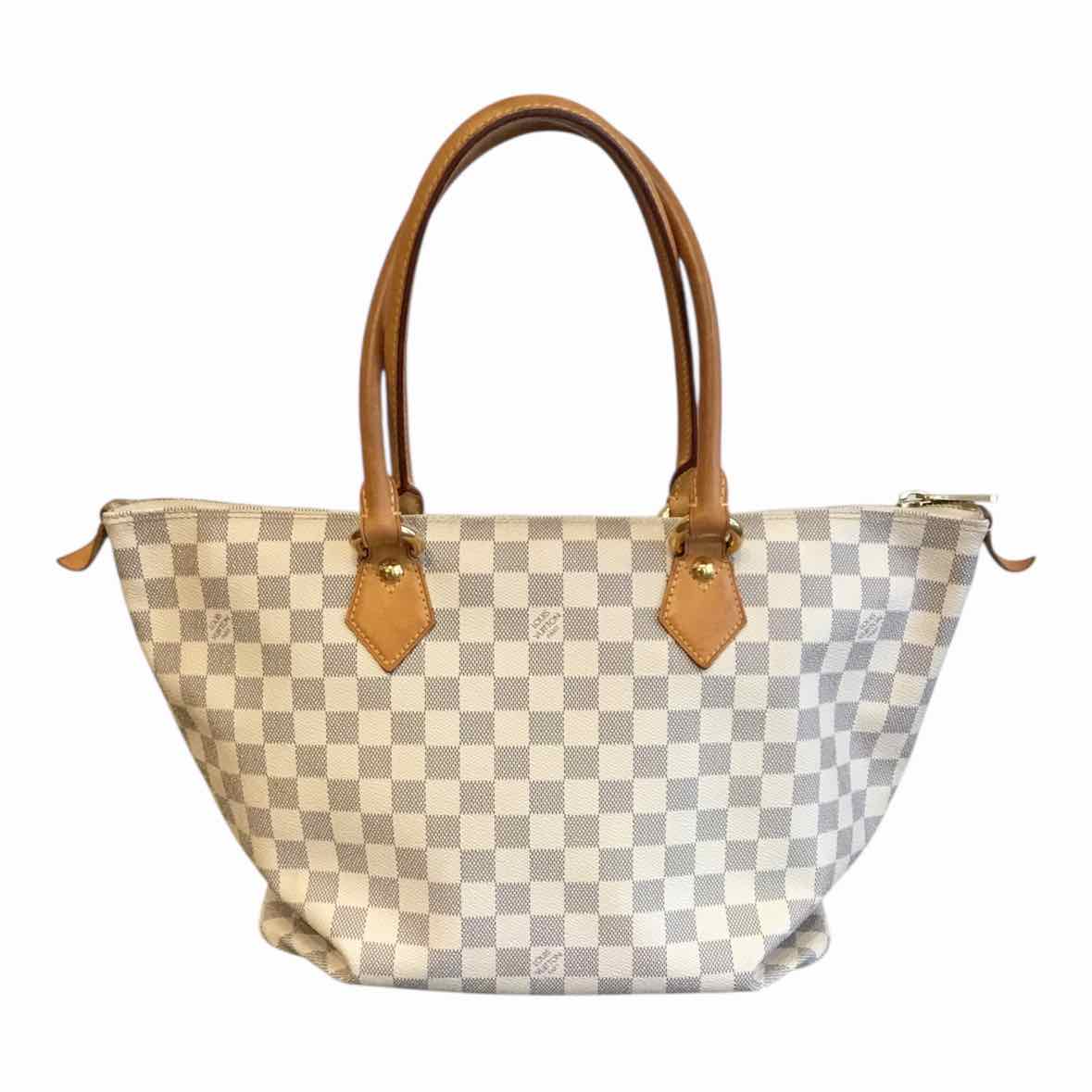 Louis Vuitton white and gray Handbag