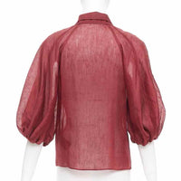 Aje. Burgandy Size AU8/US4 Shirt