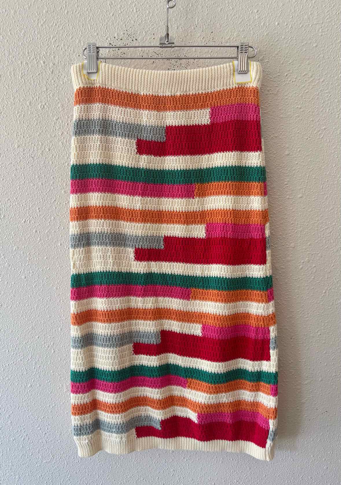 See and Be Seen Cream Multi Size S Skirt