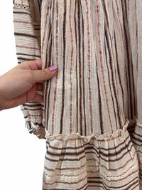 Veronica Beard Cream Multi Size S Dress