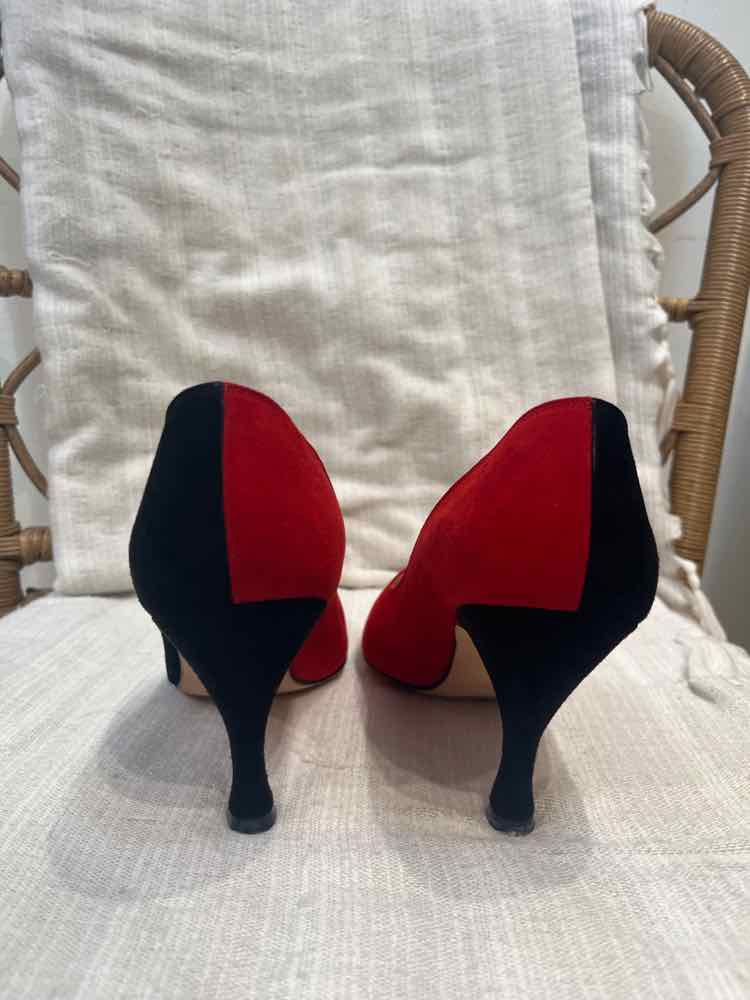 Manolo Blahnik black and red Size 38.5 Shoes