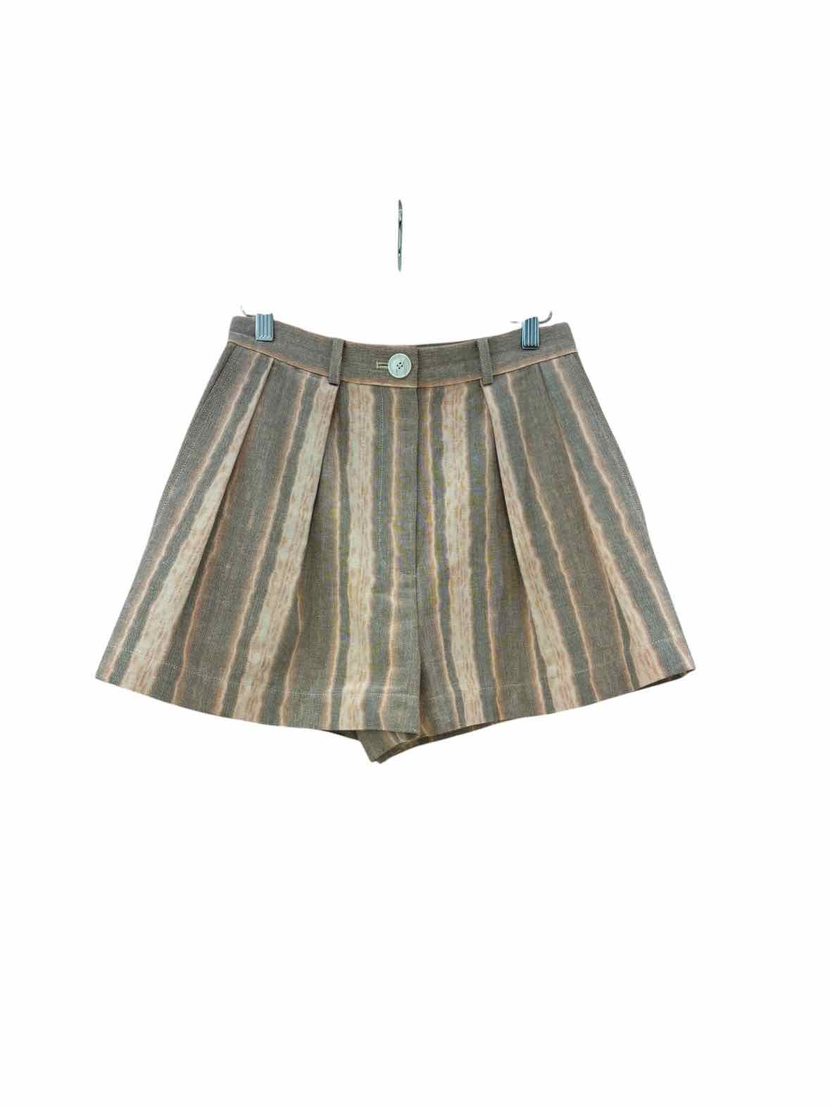 Matthew Bruch Brown and Orange Size 2 Shorts