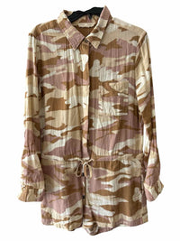 Love Stitch Beige Multi Size S Romper
