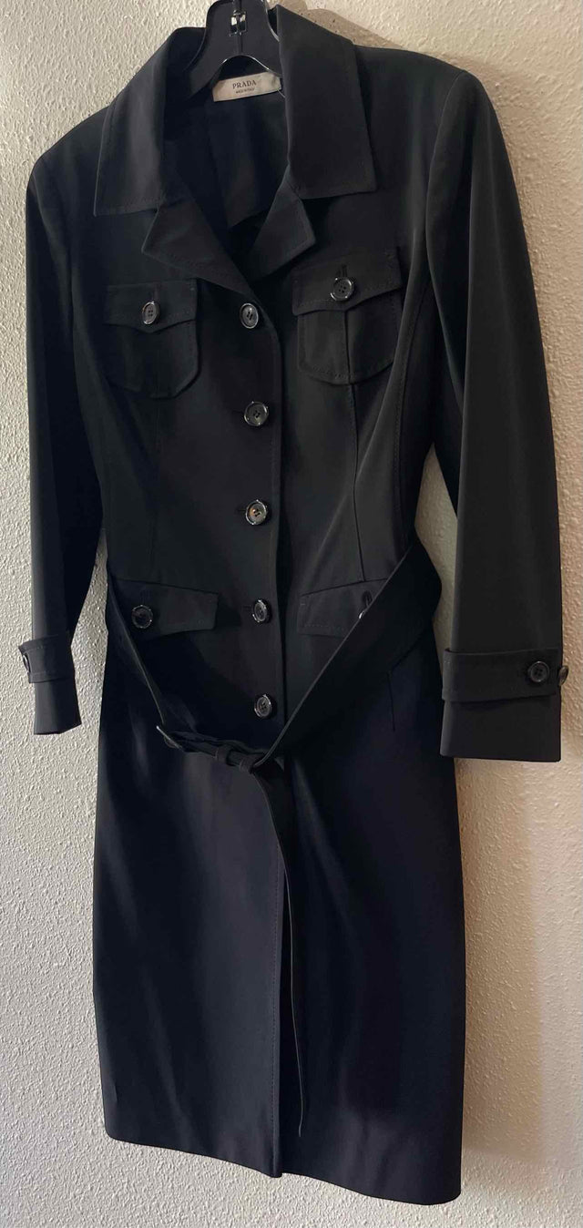 Prada Black Size 42 Coat