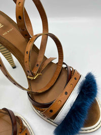 Fendi Brown multi Size 39 Shoes