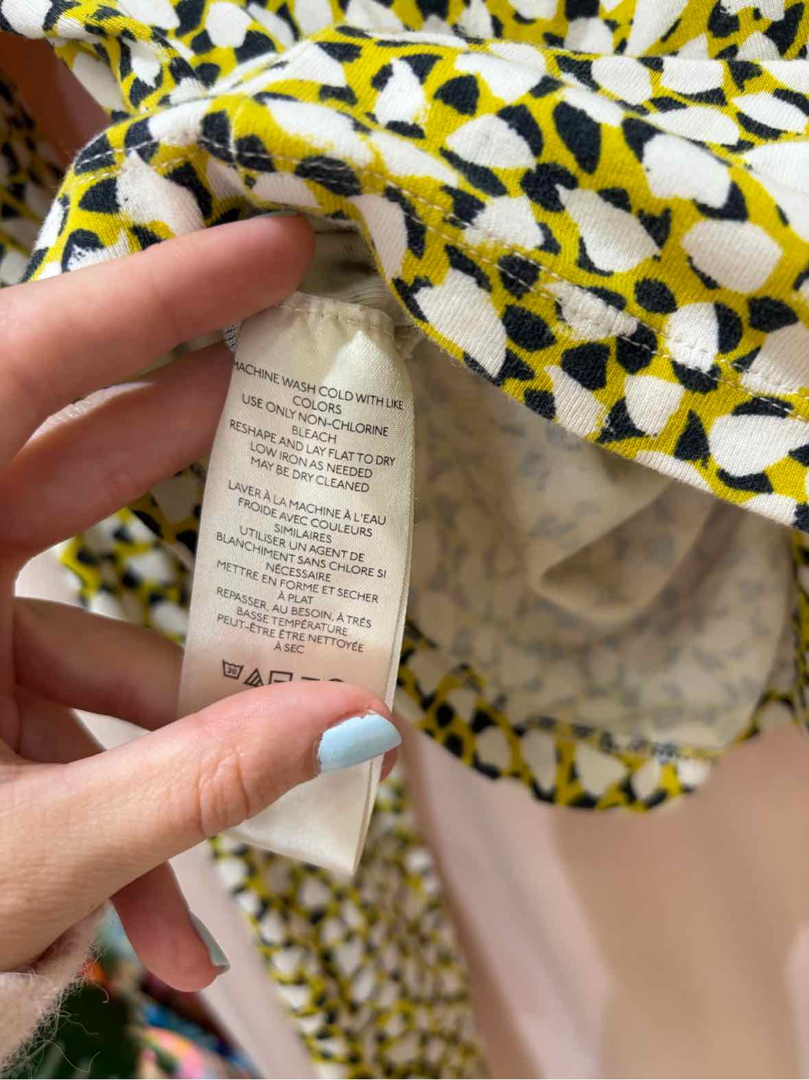 maeve Yellow Multi Size XS Blouse