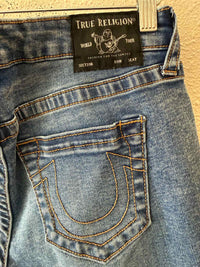 True Religion Medium Wash Size 28 Shorts
