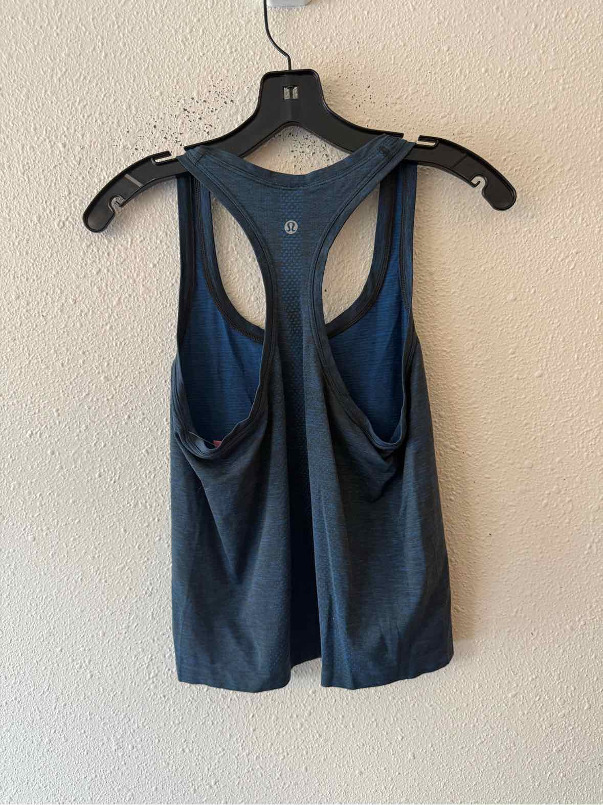 Lululemon Black and blue Size 6 Tank Top