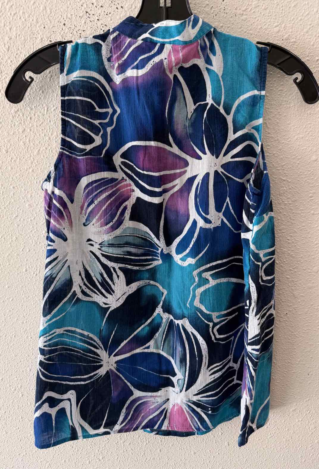 Jones New York Blue Multi Size PM Shirt