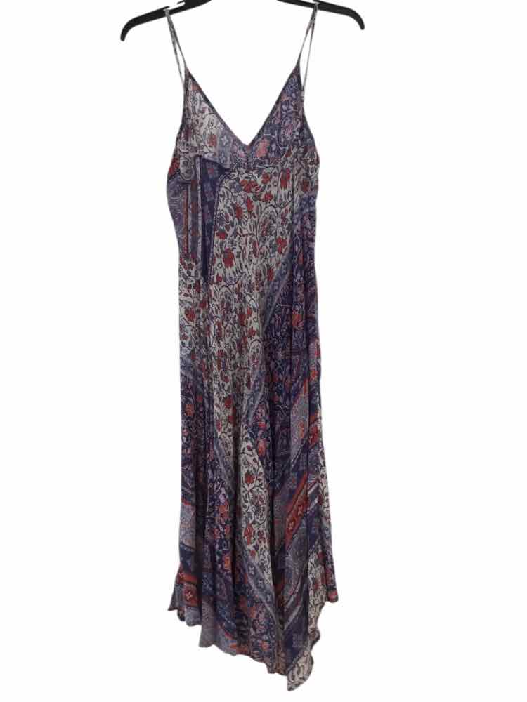 Velvet Purple & Red Multi Size M Dress