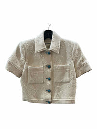 lagence Cream and Blue Size 2 Shirt