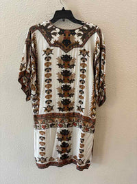 Isabel Marant White and Brown Size 2 Dress