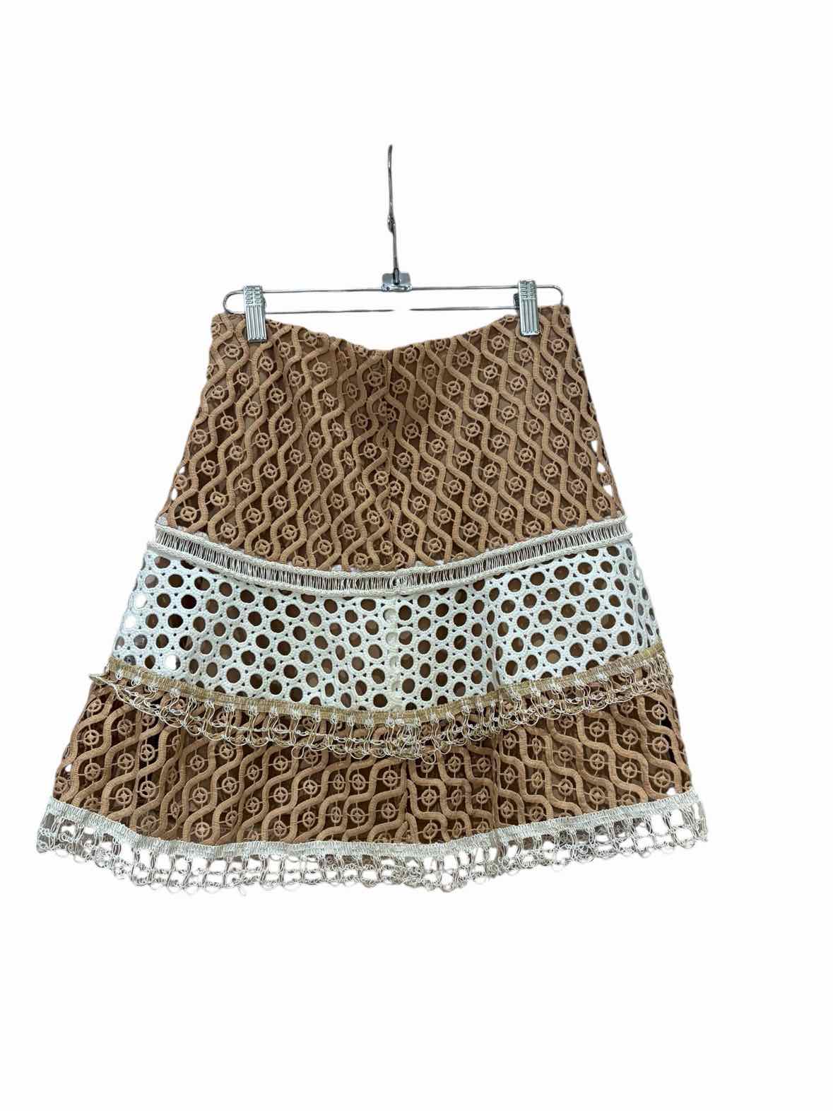 Alexis Tan and White Size S Skirt