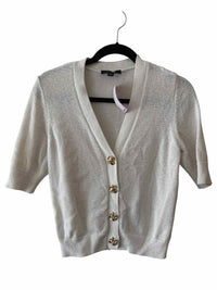 Ann Taylor White and Gold Size SP Sweater