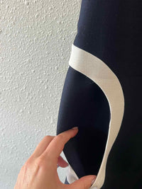 Tory Burch Navy and White Size 8 Dress