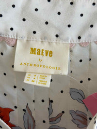 Maeve by Anthropologie White Multi Size 4 Shirt
