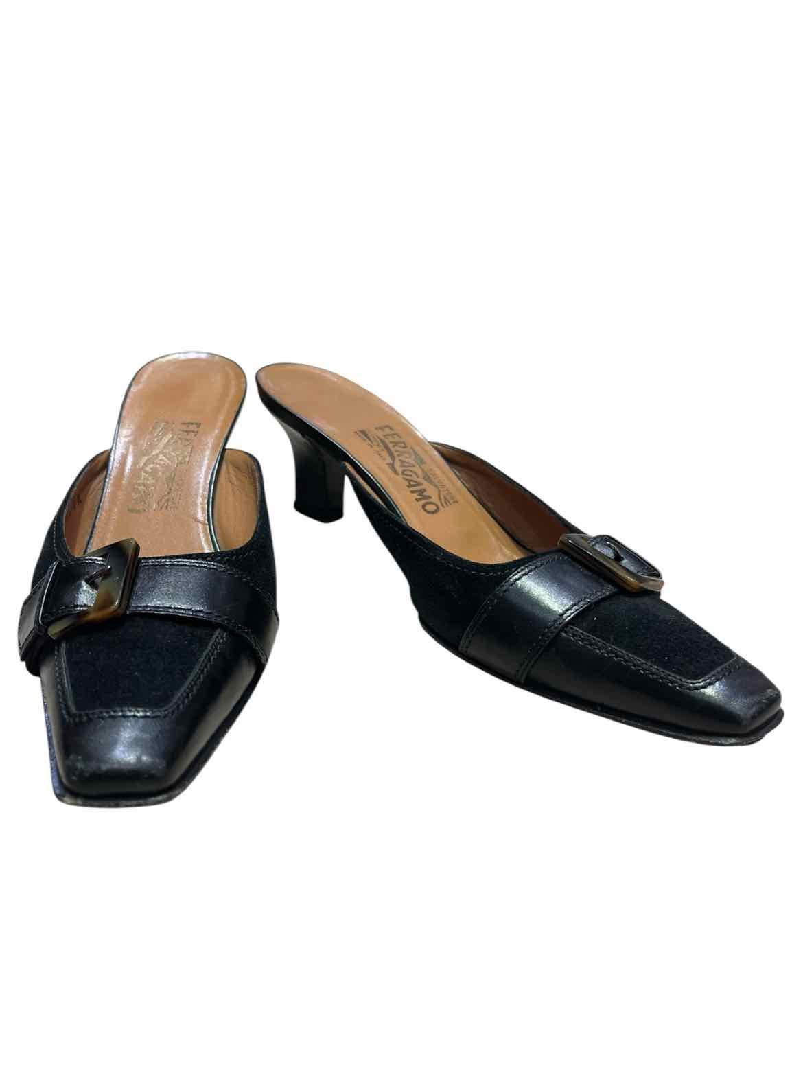 Salvador Ferragamo Black Size 8 Shoes
