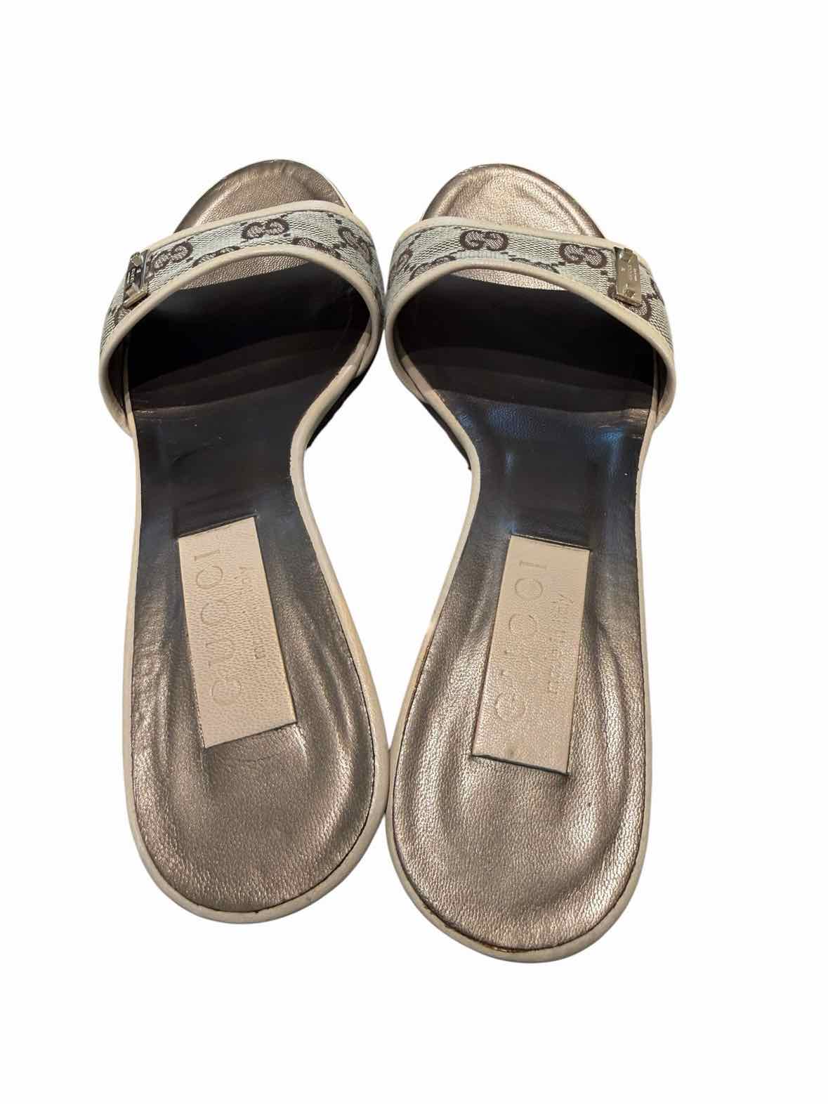 Gucci off white and tan Size 7 Shoes