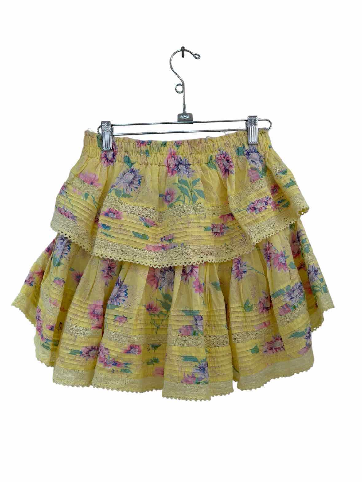 Love Shack Fancy Yellow Size S Skirt