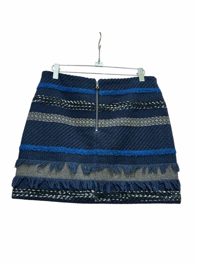 alice + olivia Navy Blue Multi Size 6 Skirt