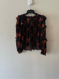 ULLA JOHNSON Black Multi Size 2 Shirt