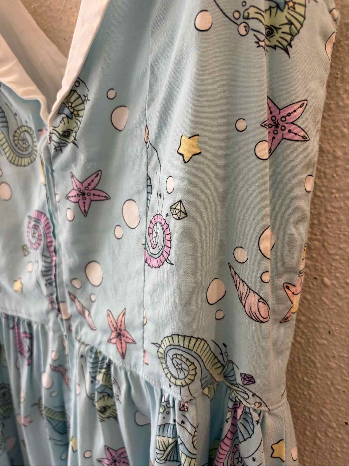 Hell Bunny Aqua Multi Size M Dress