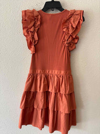 ULLA JOHNSON Burnt Orange Size 4 Dress