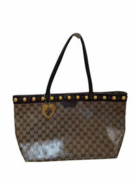 Gucci GG Crystal Babouska Brown Handbag