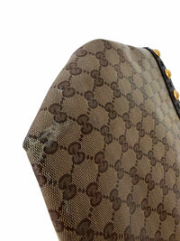 Gucci GG Crystal Babouska Brown Handbag