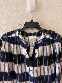 Apiece Apart Navy and White Size M Shirt