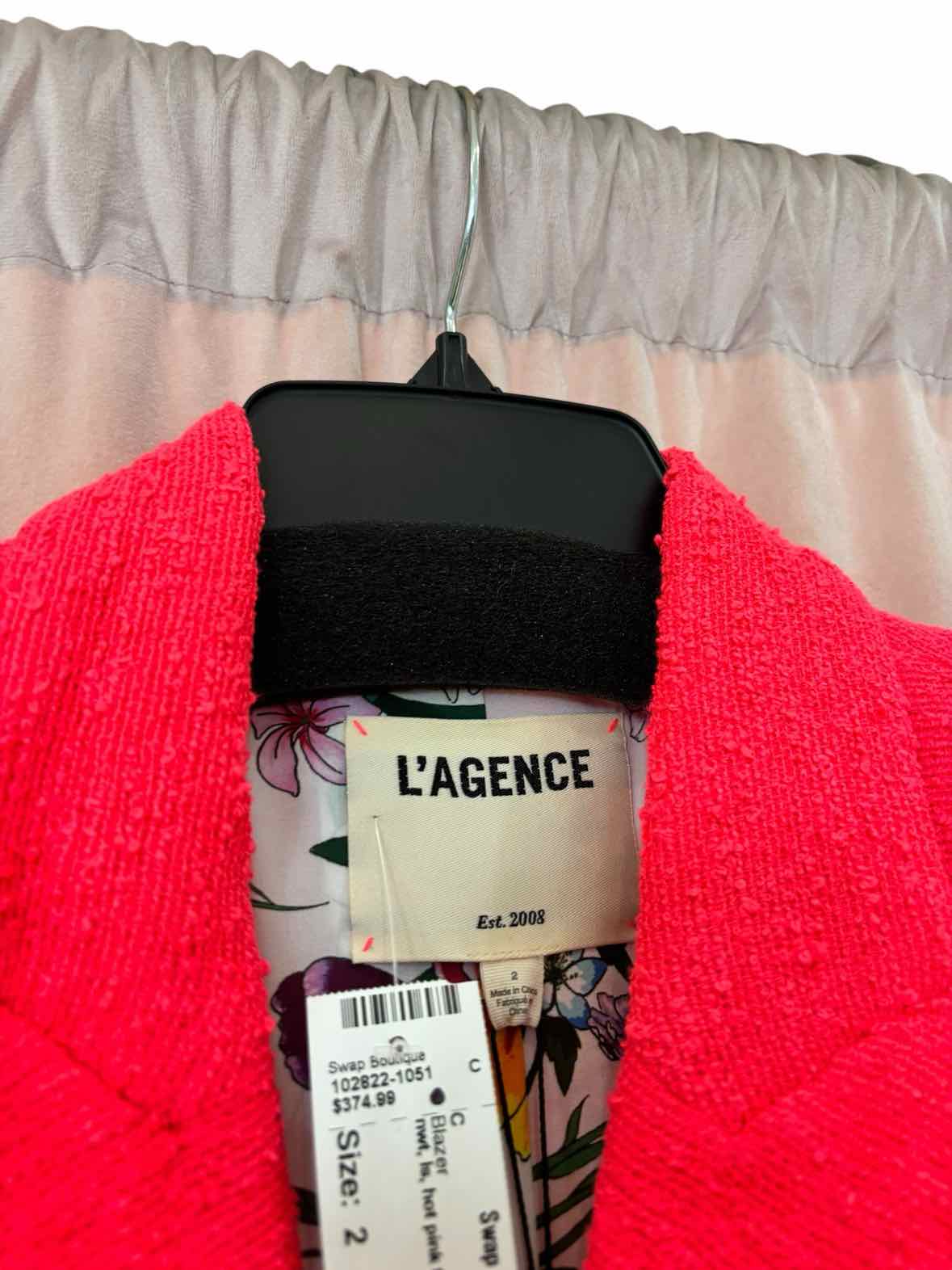 L'Agence Hot Pink Size 2 Blazer