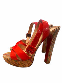 Christian Louboutin Red Orange Size 38.5 Shoes