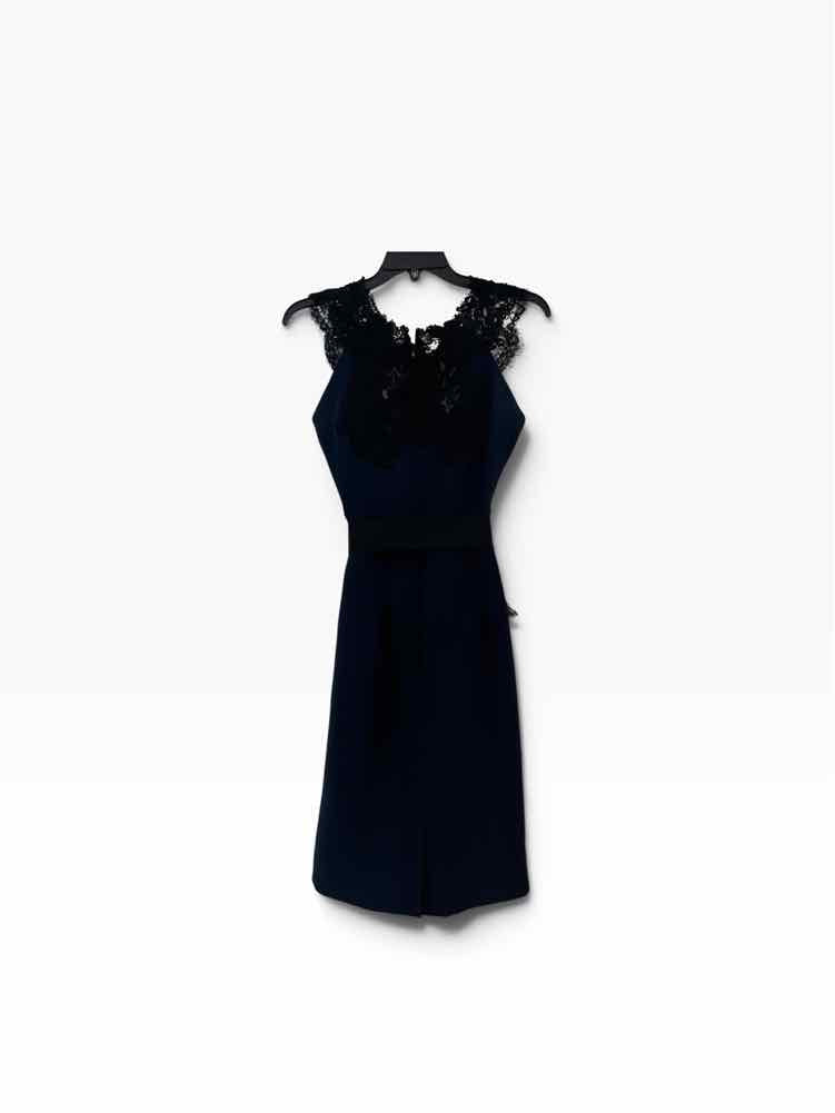 Victoria Lopez Castro Navy & Black Size 6 Dress