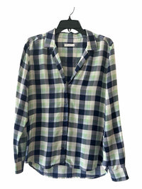 Equipment Blue and Green Size M Shirt