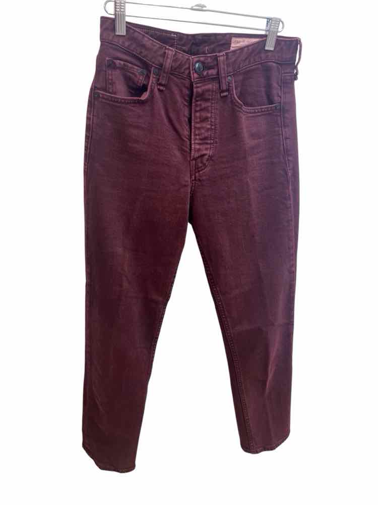 rag & bone Burgundy Size 25 Jeans