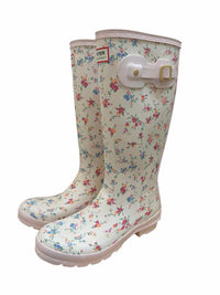 Hunter White and Pink Size 5 Shoes
