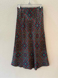 LOFT Petites Black Multi Size XXSP Skirt