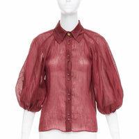 Aje. Burgandy Size AU8/US4 Shirt