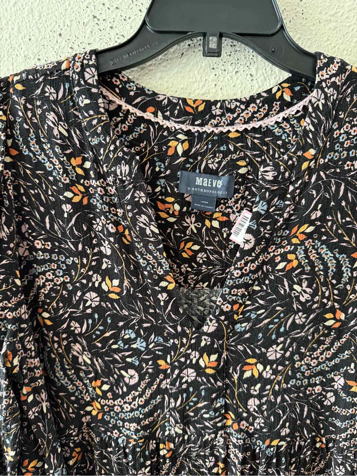 maeve Black Multi Size L Dress