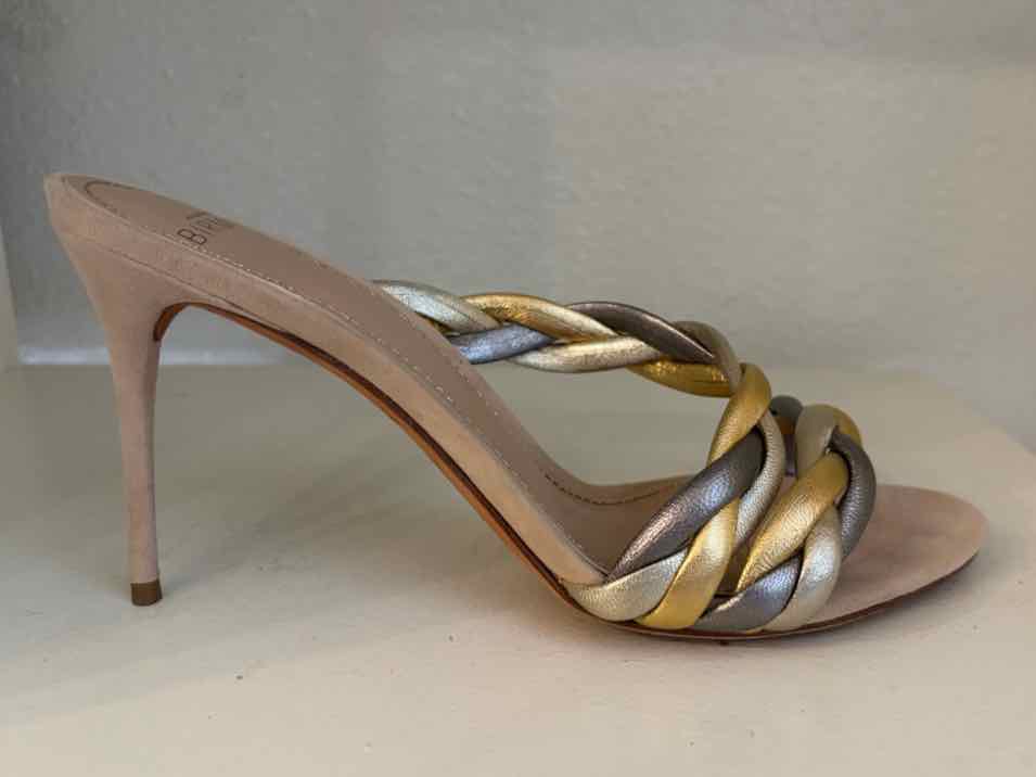 Alexandre Birman Gold and Silver Size 37 Shoes