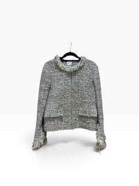 St. John Cream Multi Size 14 Jacket