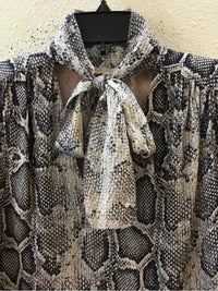 Rebecca Taylor Grey and Black Size 4 Dress