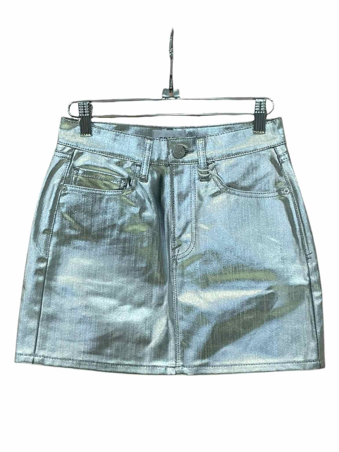 Frame Metallic Silver Size 23 Skirt