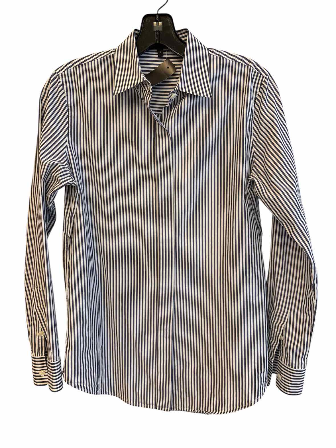 Theory Blue and White Size P Shirt