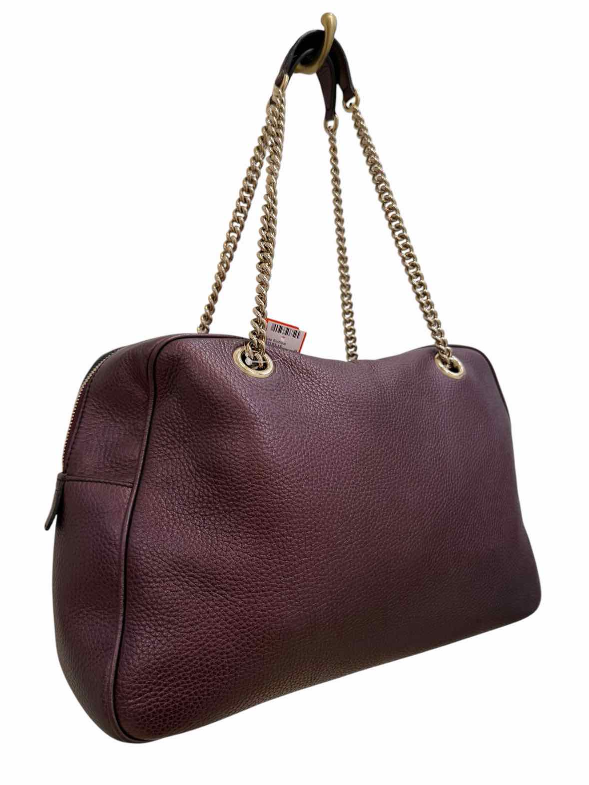 Gucci Soho Shoulder Bag Burgundy Handbag